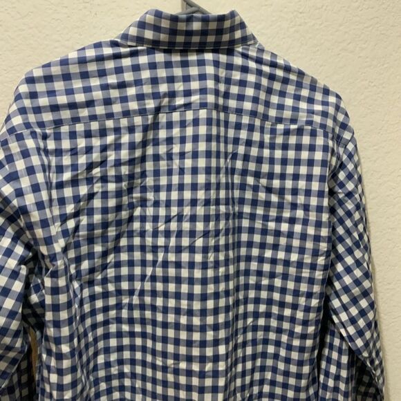 TaylorByrd Collection Men's Shirt XL Button Front Blue Print Long Sleeves - Picture 8 of 9